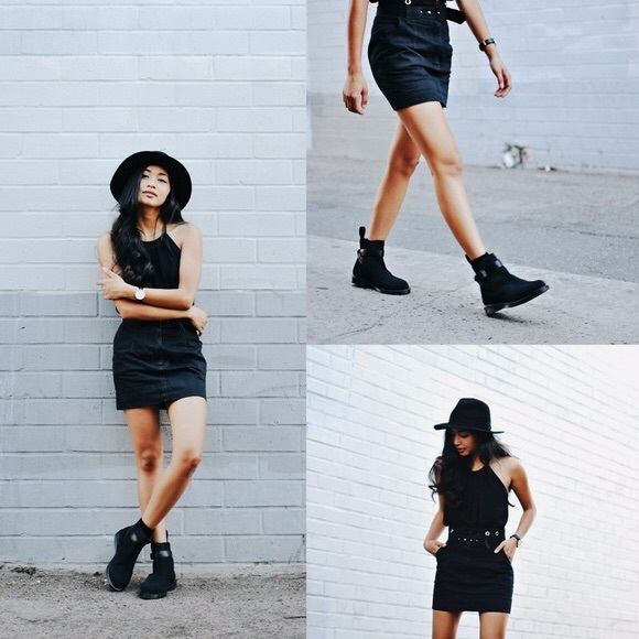 Dr. Martens | Shoes | Dr Martens Teresa Black Suede Boots Size 6 | Poshmark